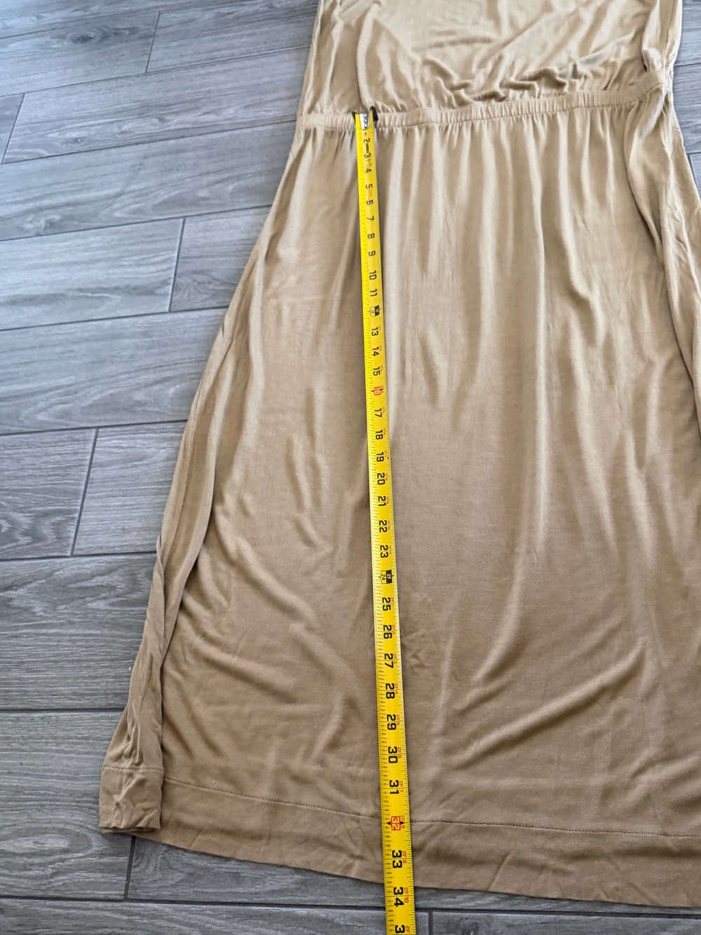 Everlane|The Ryan maxi tank dress in Camel Tan sleeveless Drapey style•••LARGE - Picture 13 of 14